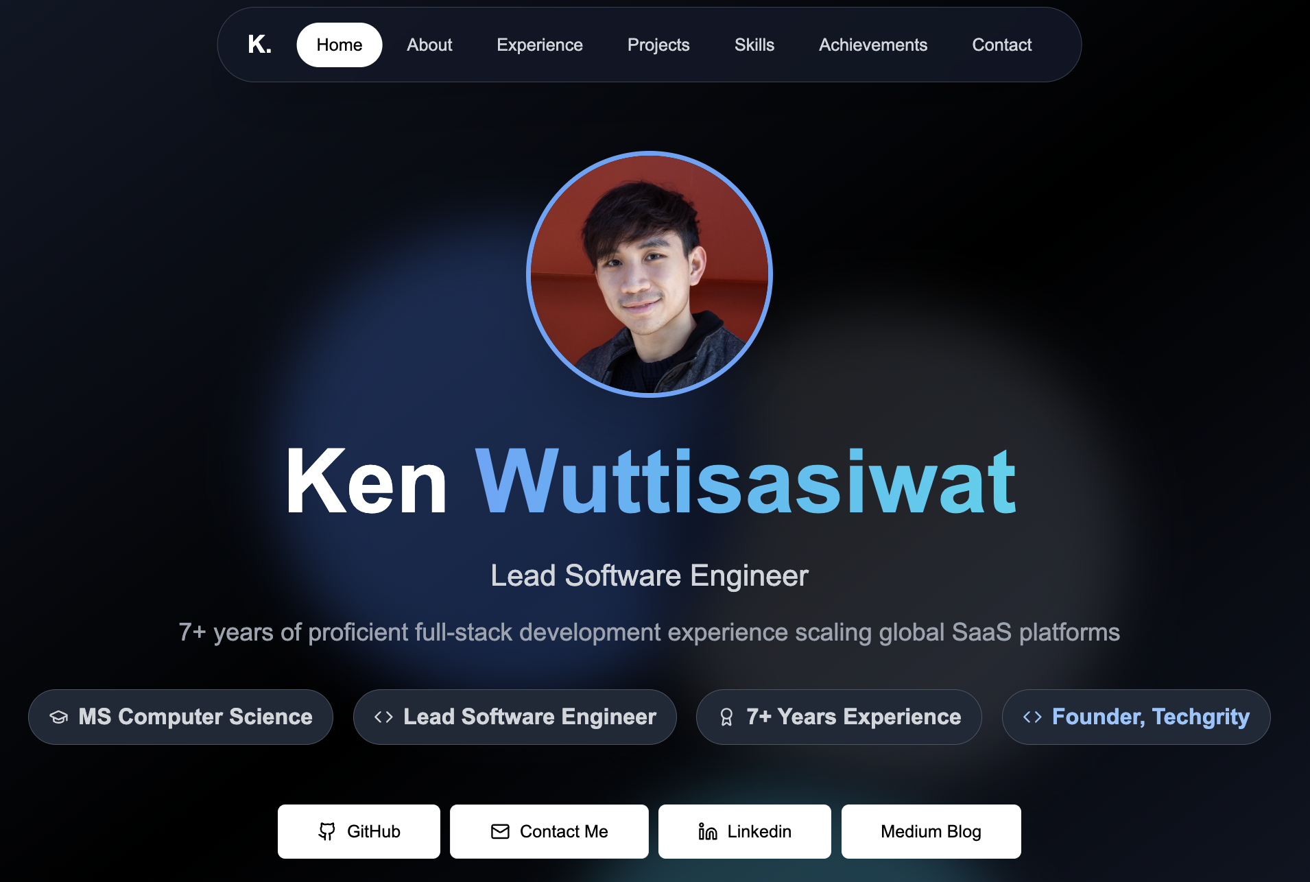 Ken Wuttisasiwat - Lead Software Engineer Engineer | 8+ Years Experience